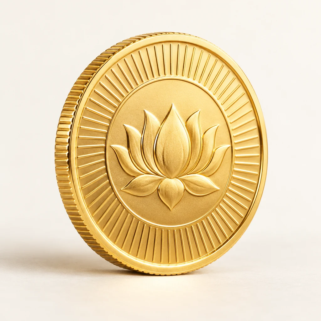Generated illustration of The Signature Gold Coin, 5g gold coin