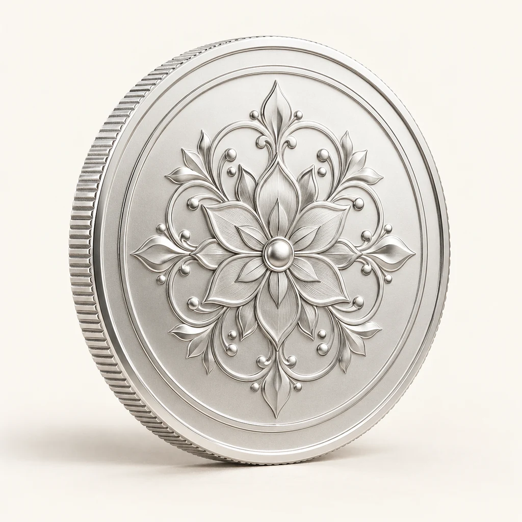 Generated illustration of The Sterling Moment, 10g silver coin
